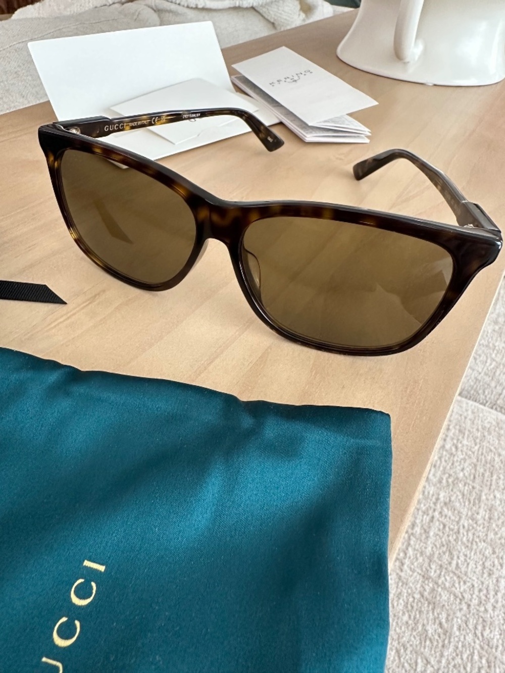 Gucci Havana Tortoise Shell Sunglasses